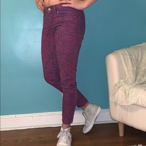 Gap snakeskin pattern jeans